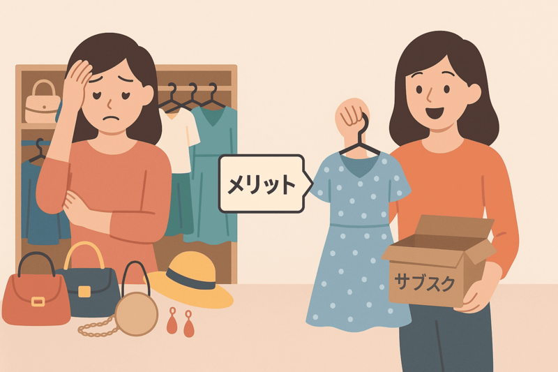 サブスク制のファッションレンタルサービスを利用するメリット